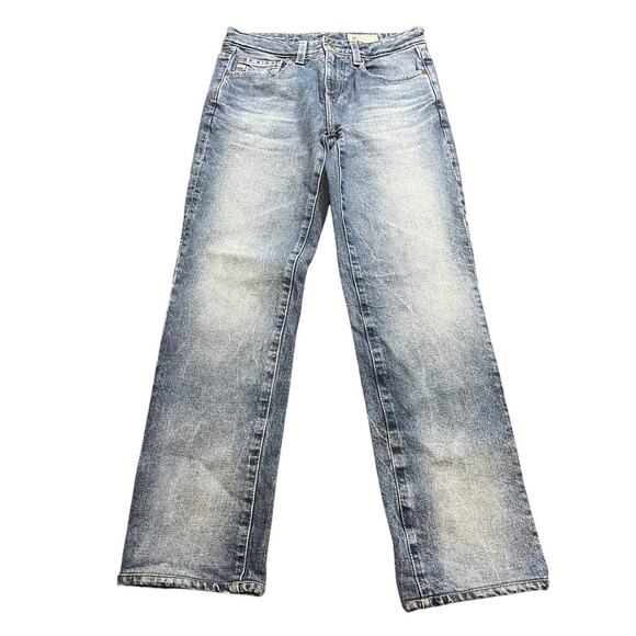 AG Womens Contour 360 Remy Low Rise Boxy Straight Japan Jeans Blue Y2K Size 23 - Picture 1 of 10